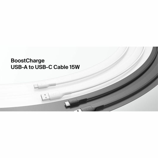 Belkin USB-A to USB-C Cable 15W, 3.3ft/1m, White - CAB021fq1MWH