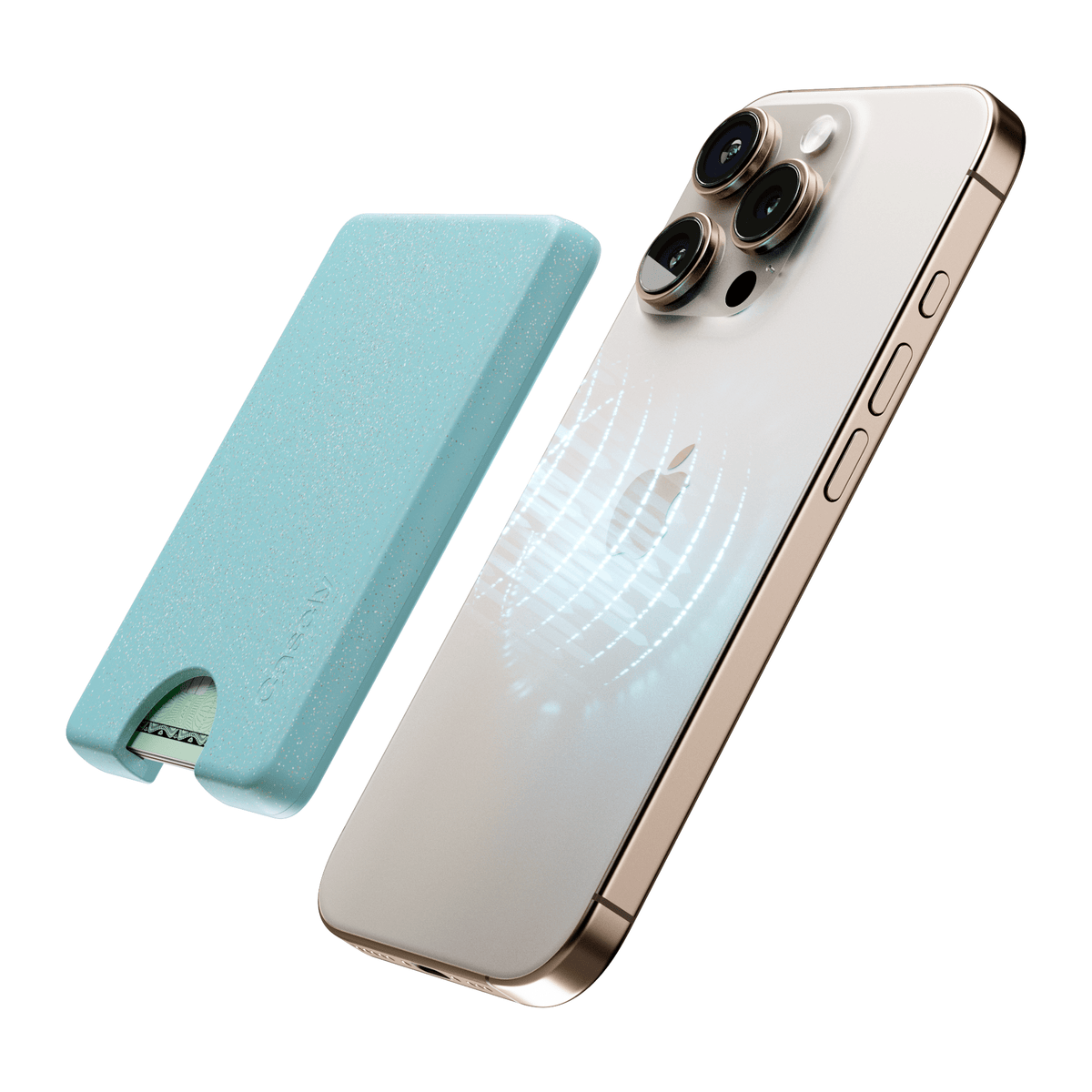 Aquamarine | Ocean Blue Shimmer MagWallet