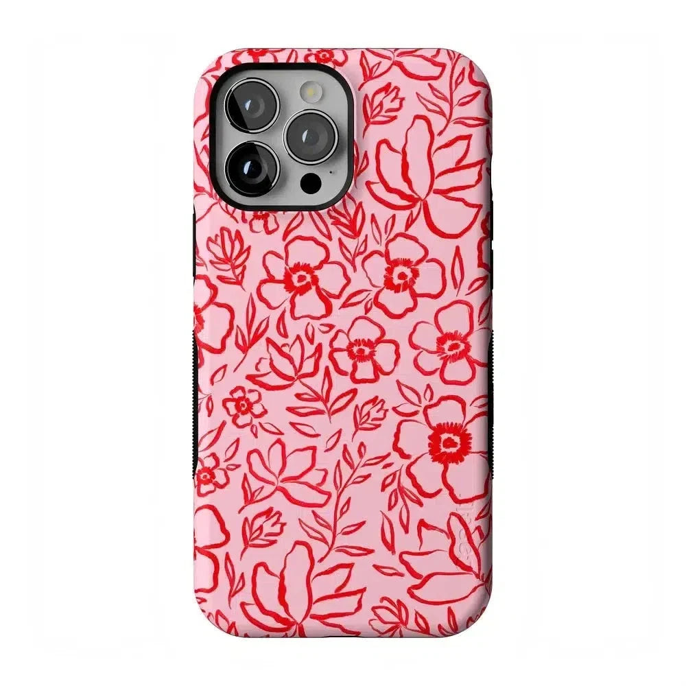 Blush Garden | Floral Doodle Case