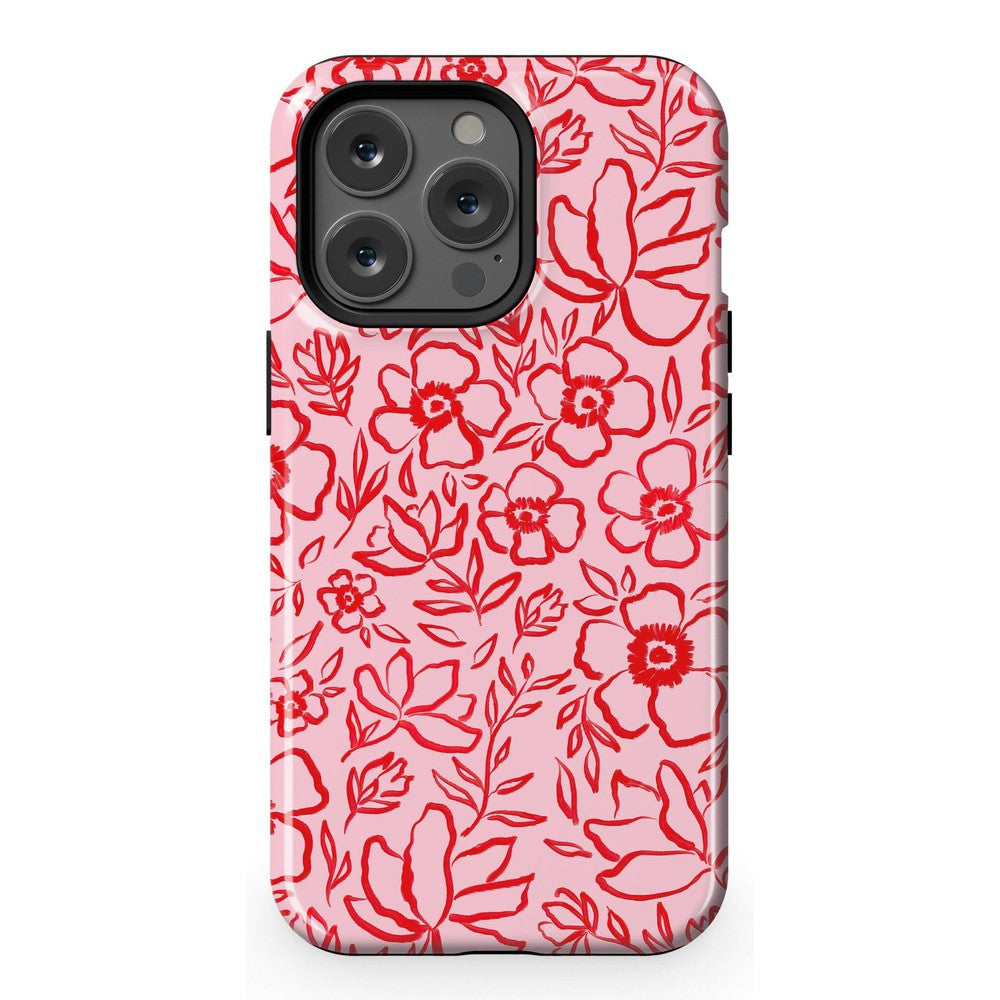 Blush Garden | Floral Doodle Case