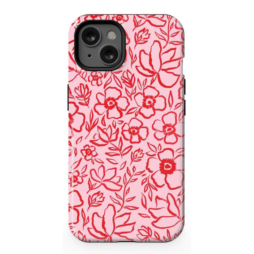 Blush Garden | Floral Doodle Case