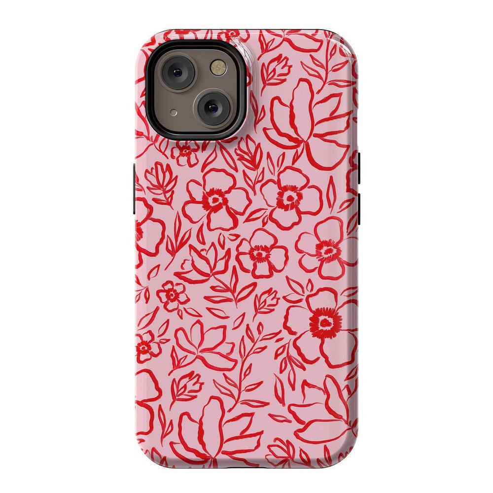 Blush Garden | Floral Doodle Case