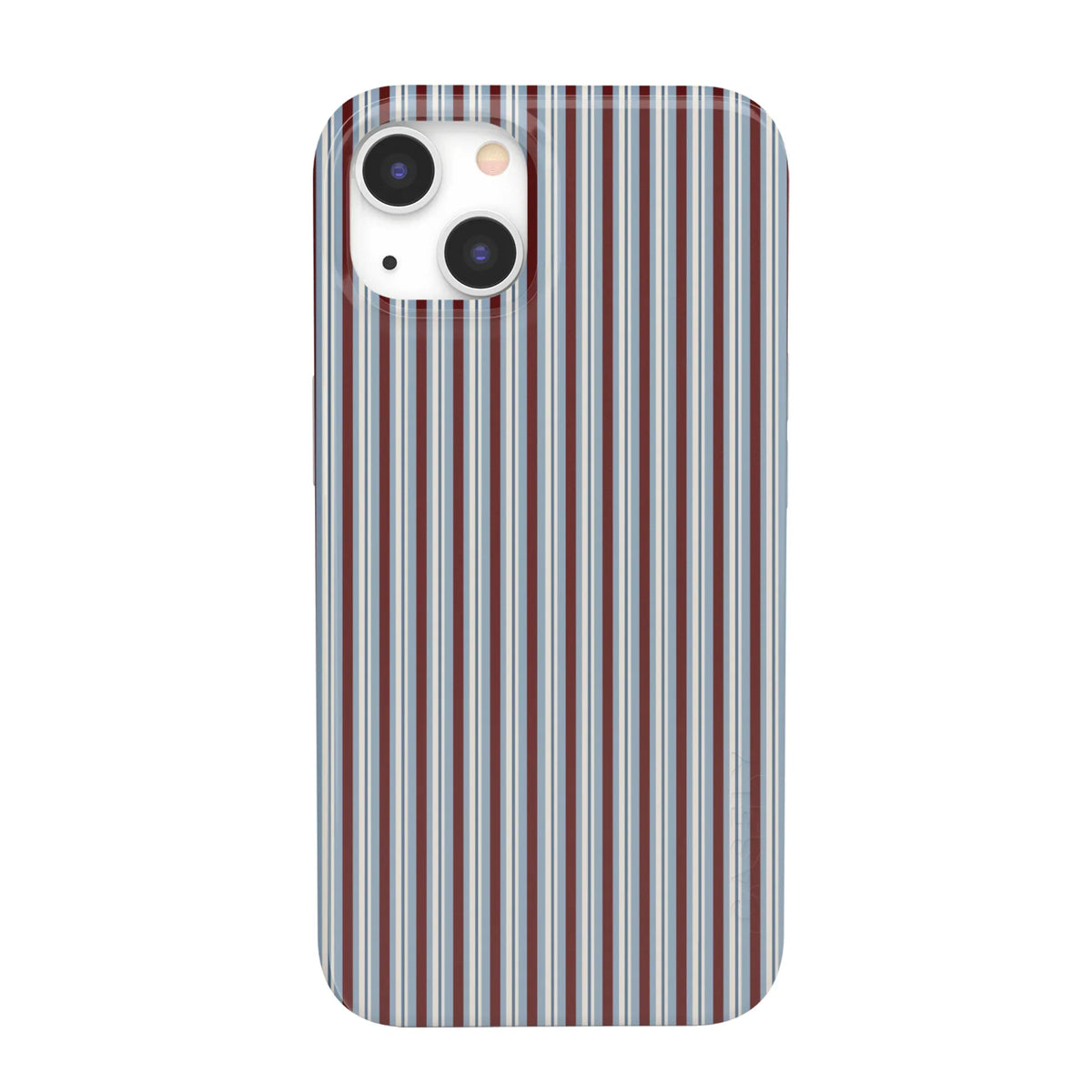 Bistro Stripes | Blue & Maroon Case