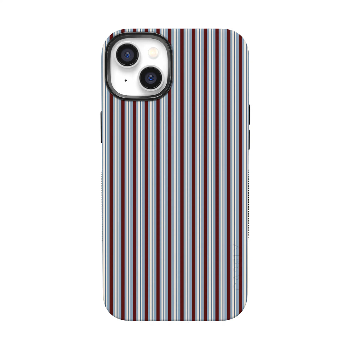 Bistro Stripes | Blue & Maroon Case