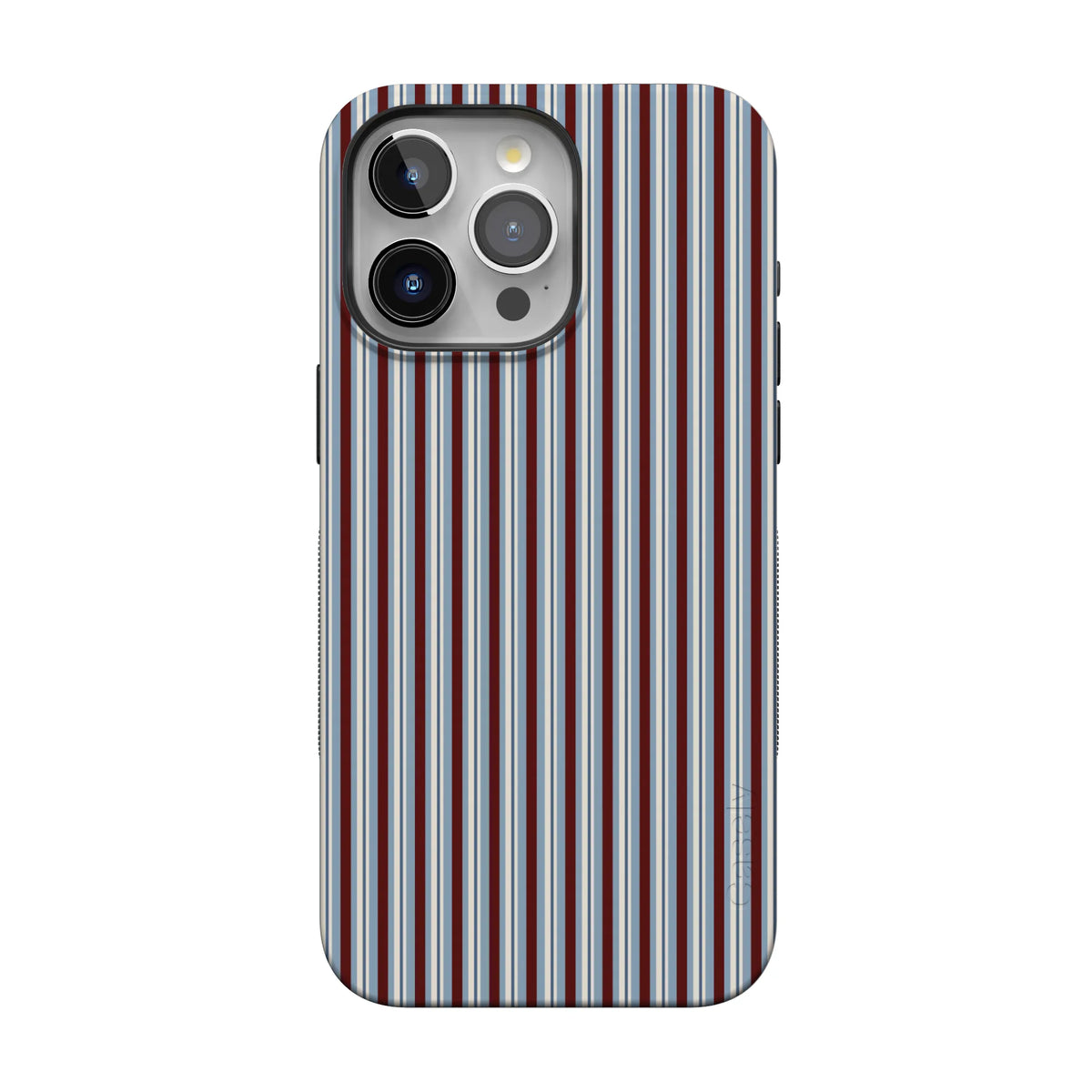 Bistro Stripes | Blue & Maroon Case