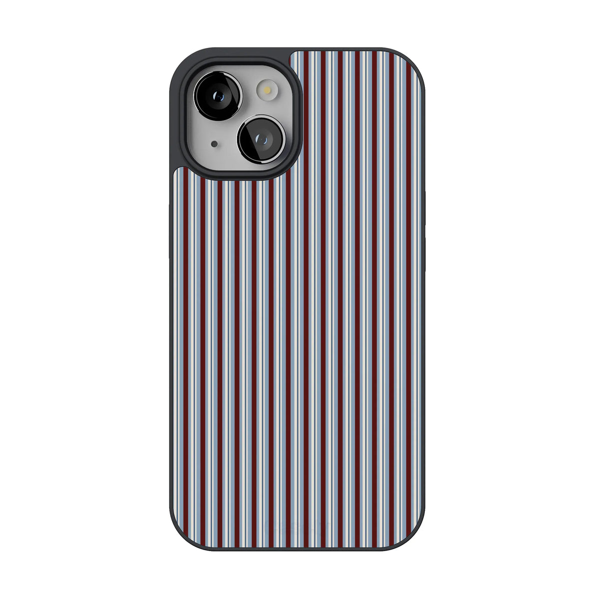 Bistro Stripes | Blue & Maroon Case