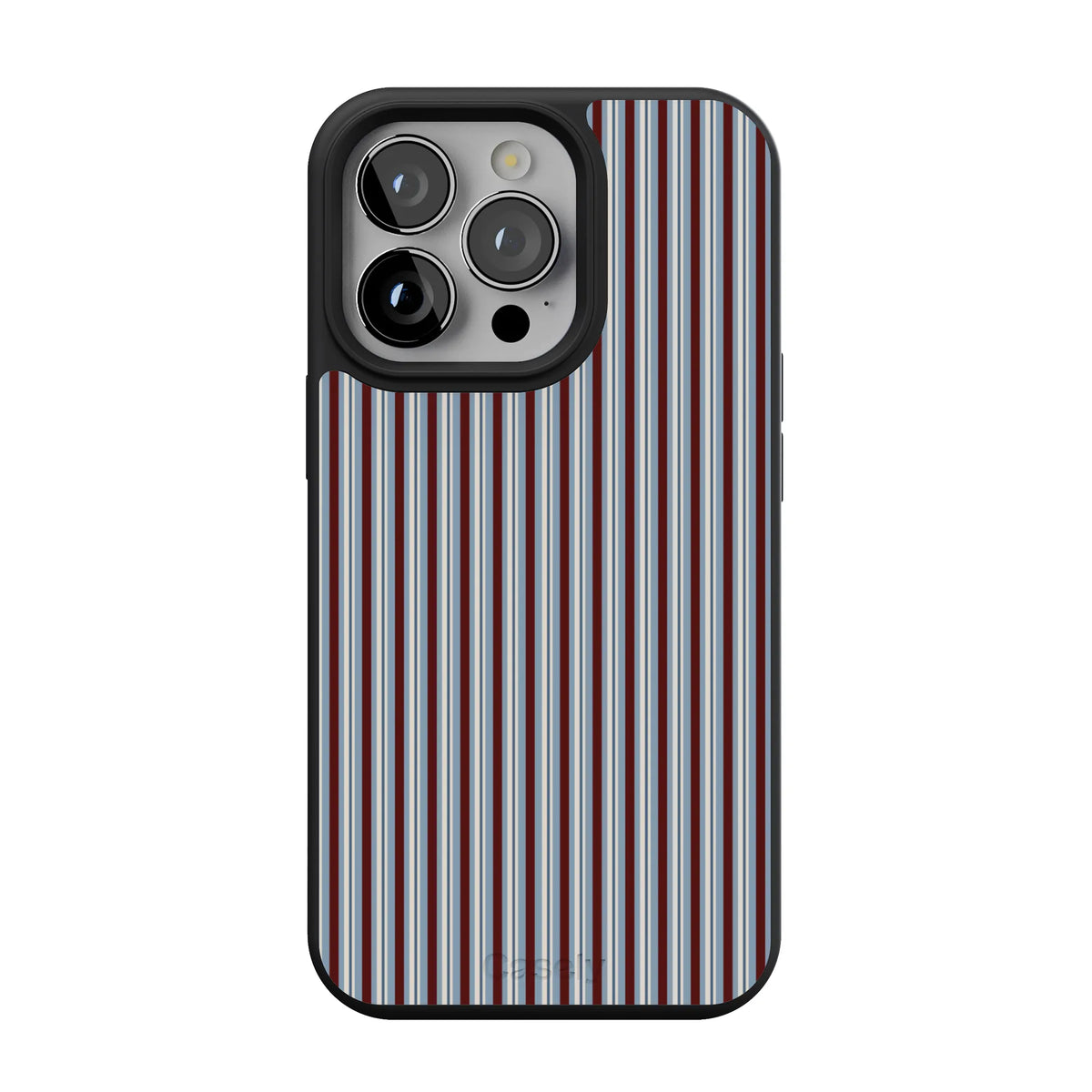 Bistro Stripes | Blue & Maroon Case