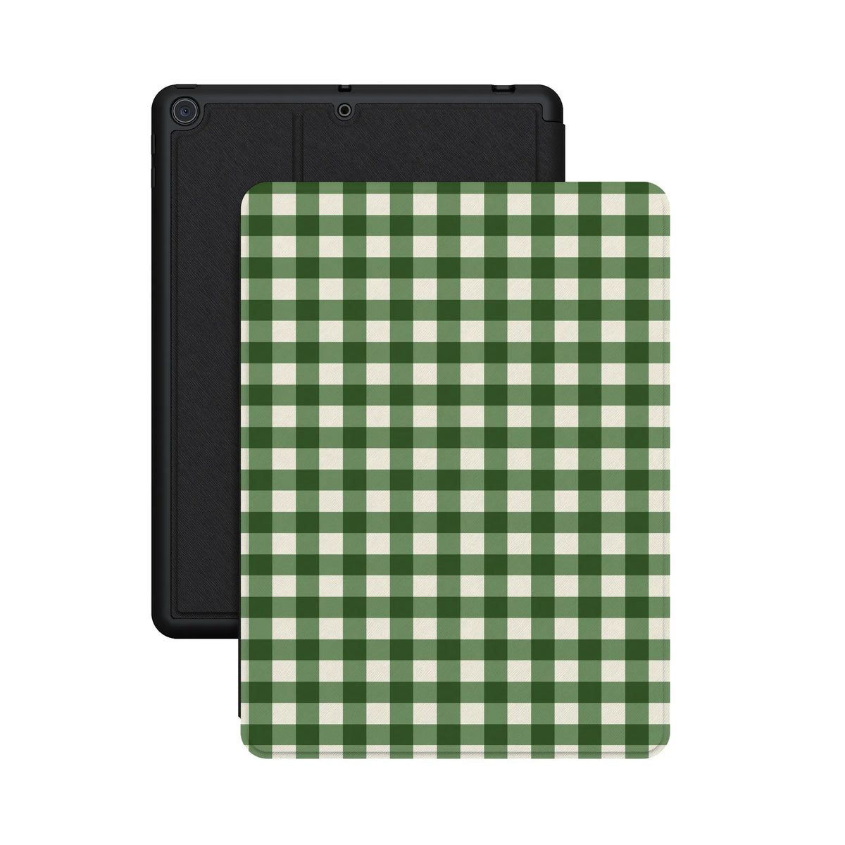 Checked Twice | Green Plaid iPad Case