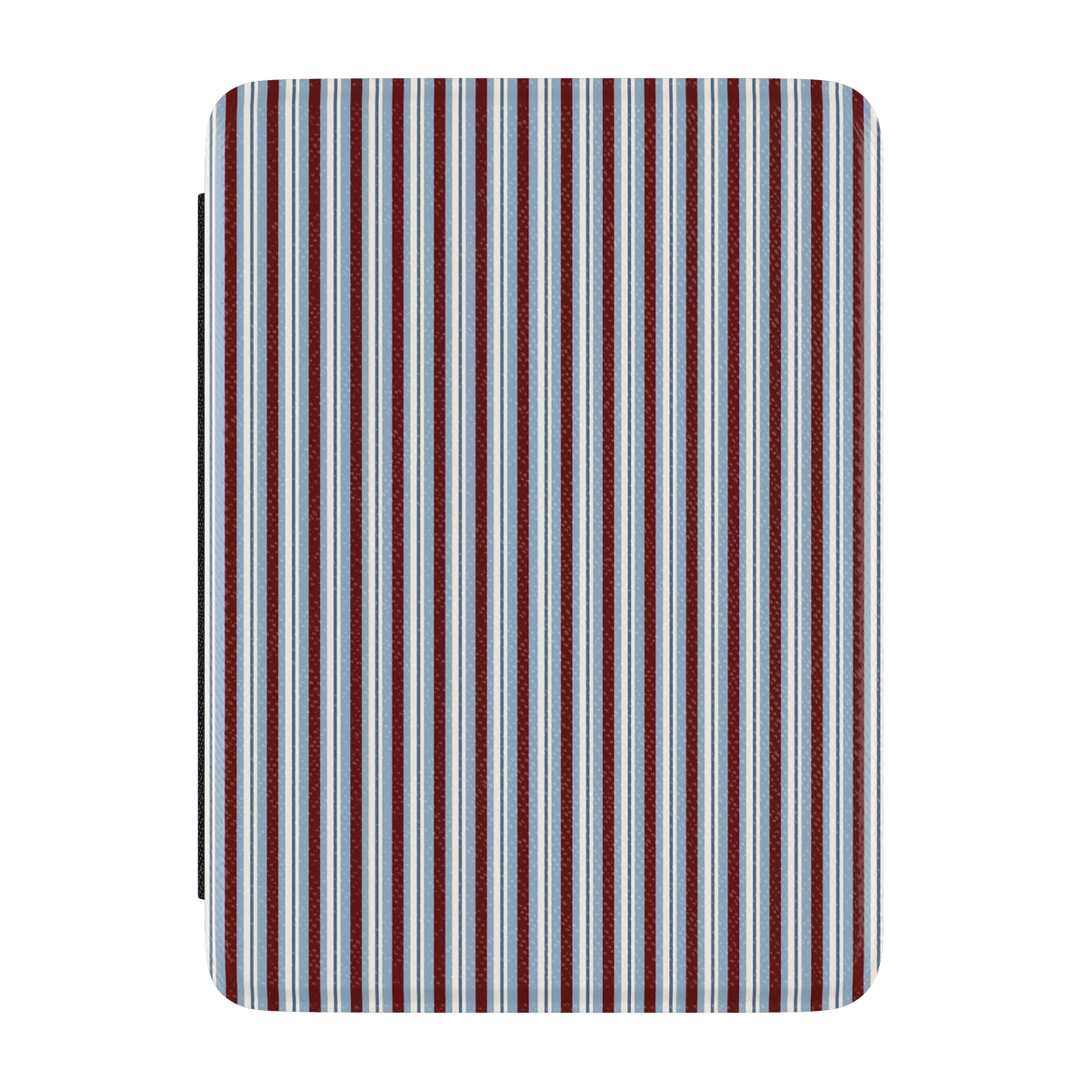Bistro Stripes | Blue & Maroon Kindle Case