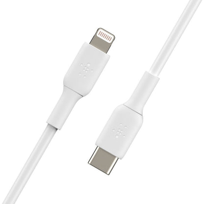 Belkin BoostCharge USB-C to Lightning Cable (1 meter / 3.3 foot, White) - CAA003BT1MWH