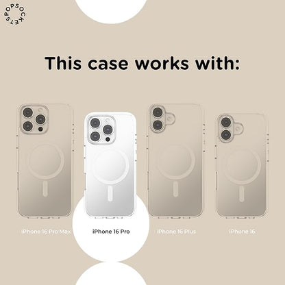 PopSockets iPhone 16 Pro Phone Case with MagSafe- Curled Up & Cozy | Magnetic, Wireless Charging, Camera & Drop Protection, Bookish, Dragon