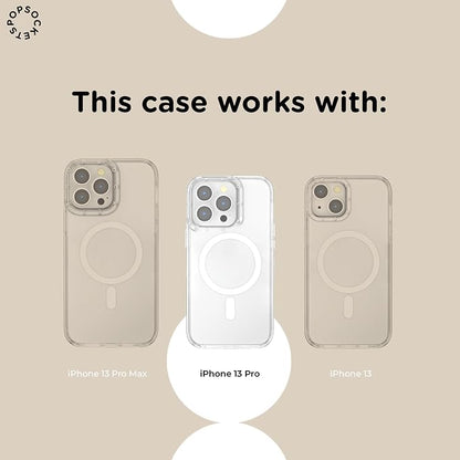 PopSockets iPhone 13 Pro Phone Case with MagSafe, Wireless Charging Compatible, Bow - Bows & Blooms