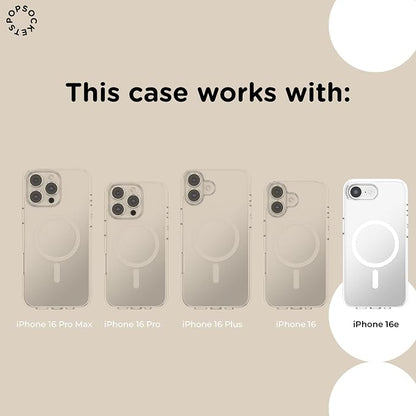 PopSockets iPhone 16E Case Compatible with MagSafe, Phone Case for iPhone 16E, Wireless Charging Compatible, Case Only - The 13