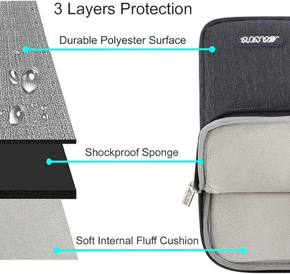 MOSISO Laptop Case 15 inch, 15 inch Laptop Sleeve Compatible with MacBook Air 15 M4 A3241 M3 A3114 M2 A2941 2025 2024 2023,Dell XPS 15,Polyester Vertical Computer Sleeve Bag with Pocket, Space Gray