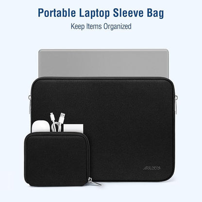 MOSISO Laptop Case 13 inch, 13 inch Laptop Sleeve Bag Compatible with MacBook Air 13 M4 M3 M2 M1 2025-2018 / Pro 13 M2 M1 2025-2016, Neoprene Computer Sleeve Bag with Small Case, Black