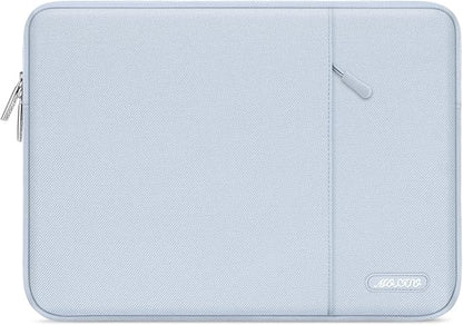 MOSISO Laptop Case 13 inch, 13 inch Laptop Sleeve Compatible with MacBook Air M4 M3 M2 M1 2025-2018 / Pro M2 M1 2025-2016, Polyester Vertical Computer Sleeve Bag with Pocket, Baby Blue
