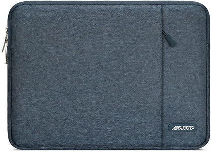 MOSISO Laptop Case 15 inch, 15 inch Laptop Sleeve Compatible with MacBook Air 15 M4 A3241 M3 A3114 M2 A2941 2025 2024 2023,Dell XPS 15,Polyester Vertical Computer Sleeve Bag with Pocket, Haze Blue
