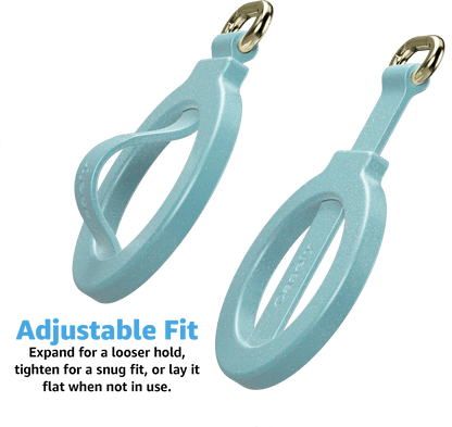 Aquamarine | Ocean Blue Shimmer MagRing+ with Keychain