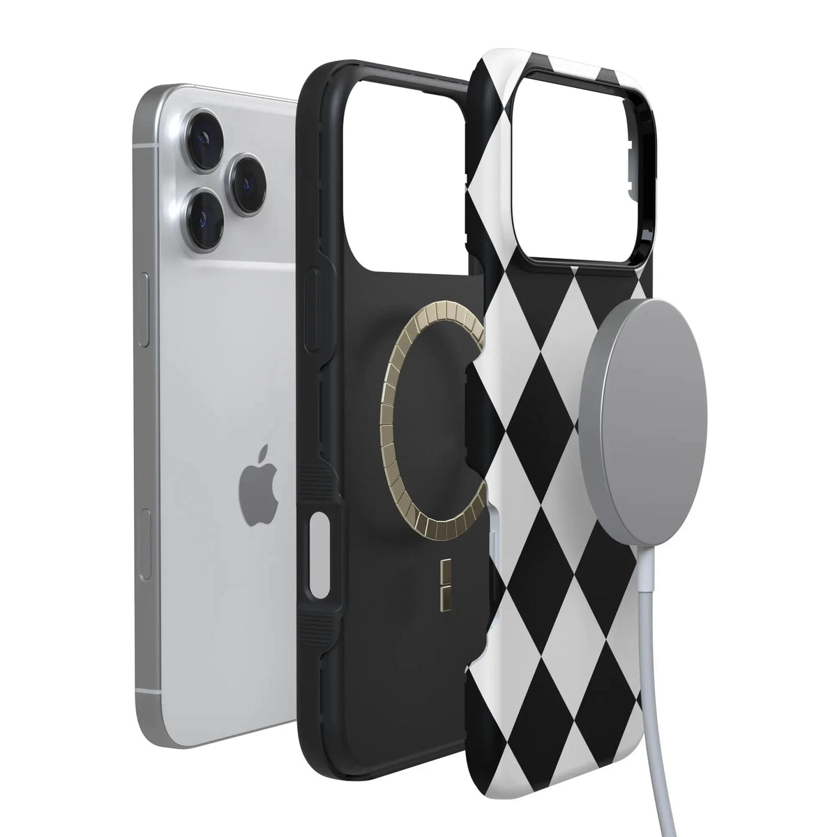 Black Checkerboard | High Contrast Design Case
