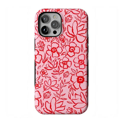Blush Garden | Floral Doodle Case