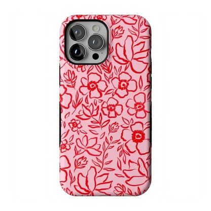 Blush Garden | Floral Doodle Case