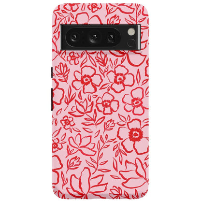 Blush Garden | Floral Doodle Case