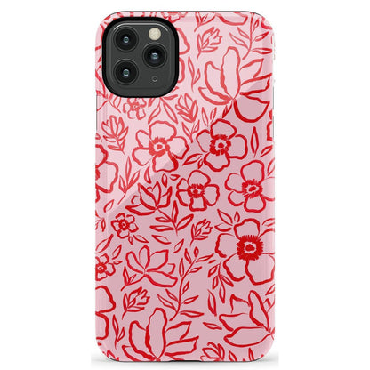 Blush Garden | Floral Doodle Case