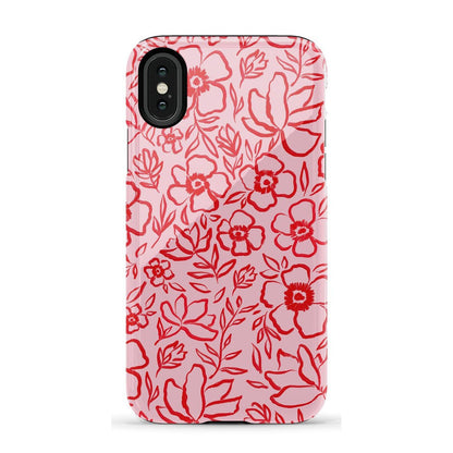 Blush Garden | Floral Doodle Case