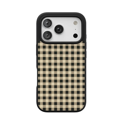 Cedar Lane | Black & Cream Gingham Case