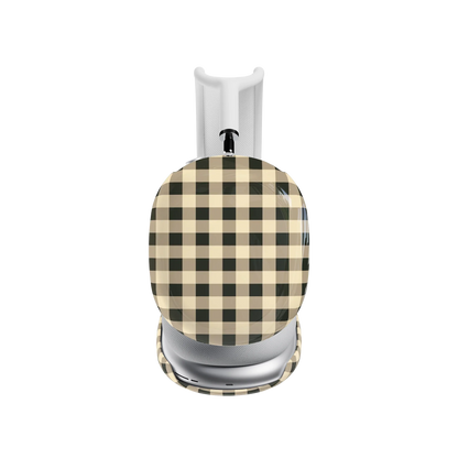 Cedar Lane | Black & Cream Gingham AirPods Max Case