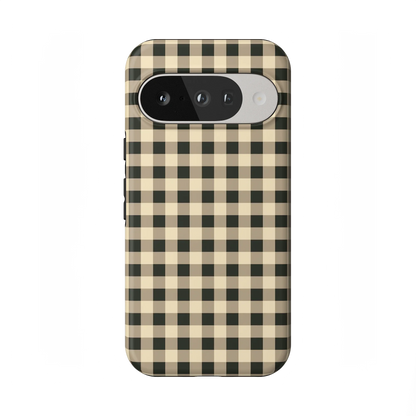 Cedar Lane | Black & Cream Gingham Case
