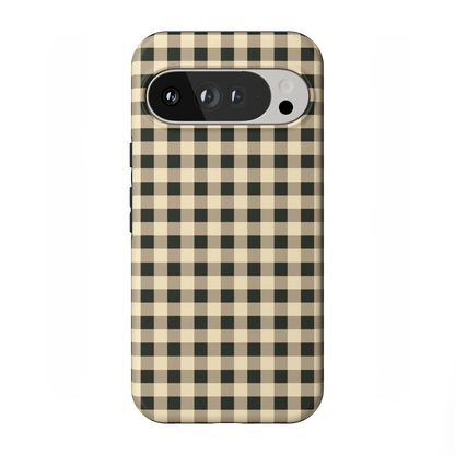 Cedar Lane | Black & Cream Gingham Case
