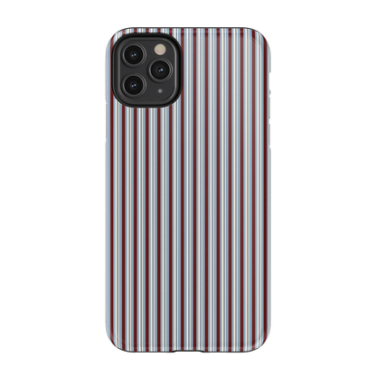 Bistro Stripes | Blue & Maroon Case