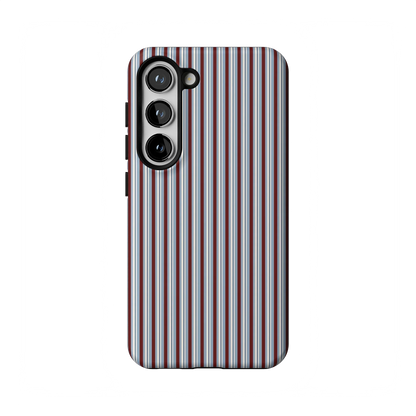 Bistro Stripes | Blue & Maroon Case