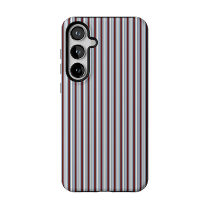 Bistro Stripes | Blue & Maroon Case