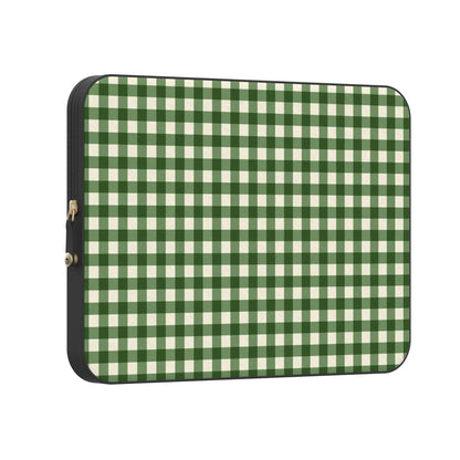 Checked Twice | Green Plaid Laptop Case