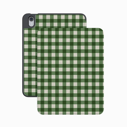 Checked Twice | Green Plaid iPad Case