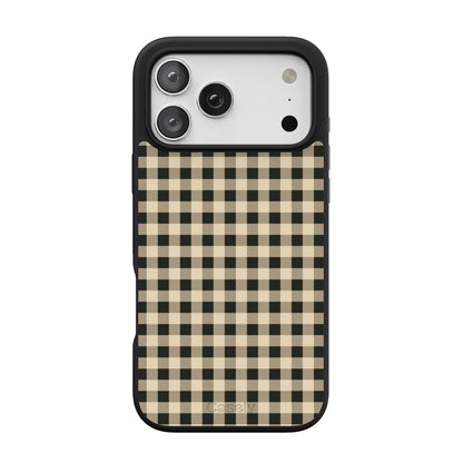 Cedar Lane | Black & Cream Gingham Case