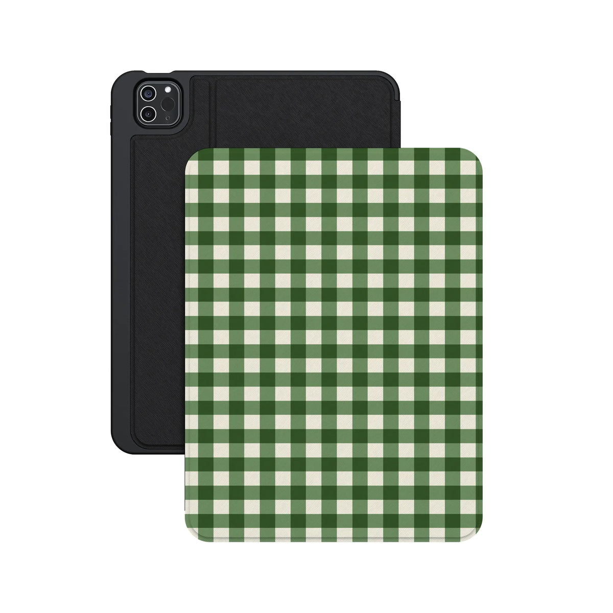 Checked Twice | Green Plaid iPad Case