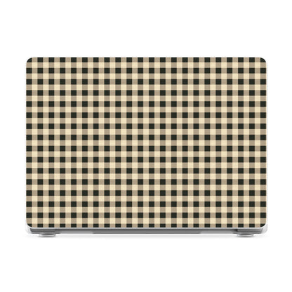 Cedar Lane | Black & Cream Gingham Laptop Shell