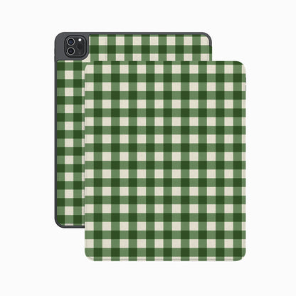 Checked Twice | Green Plaid iPad Case