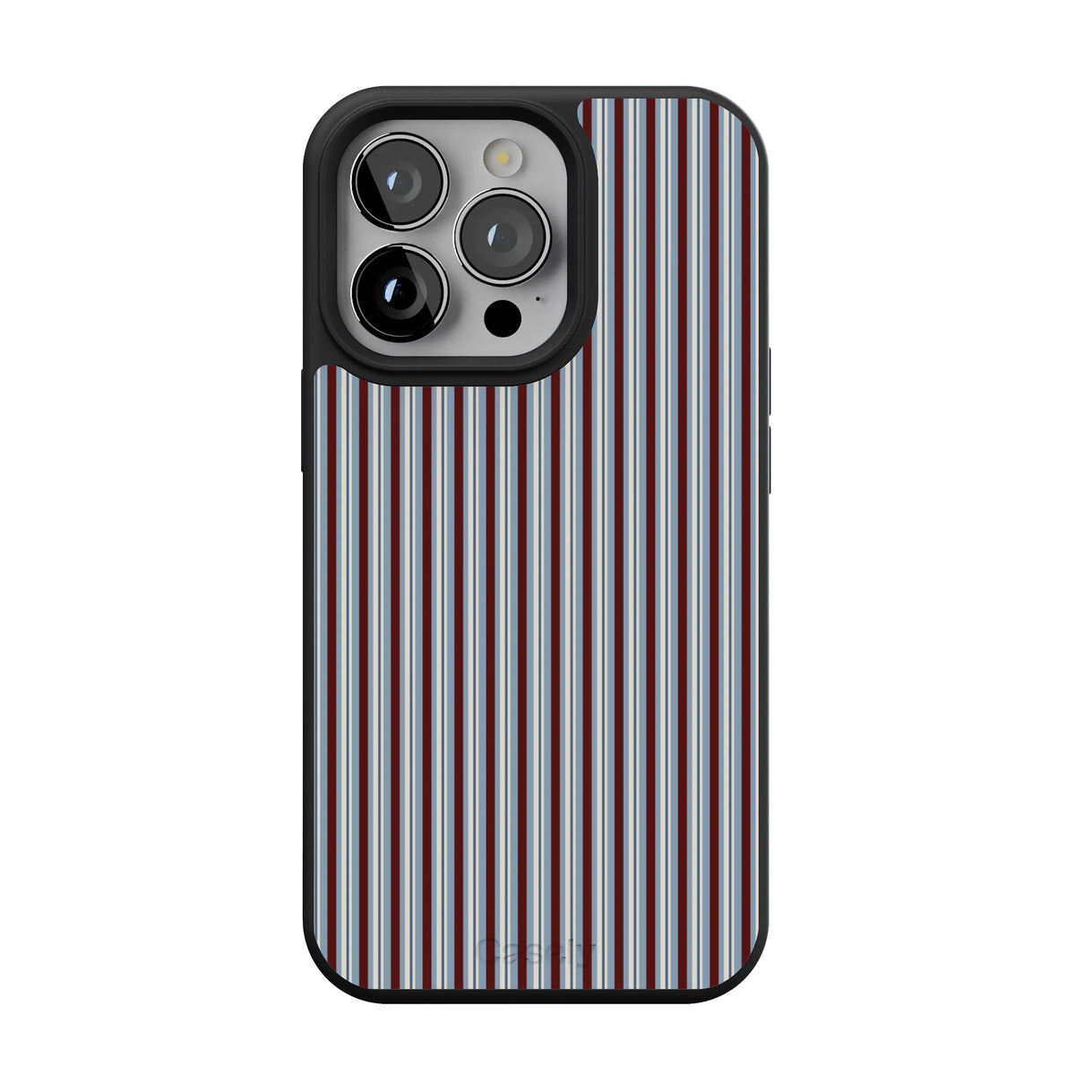 Bistro Stripes | Blue & Maroon Case