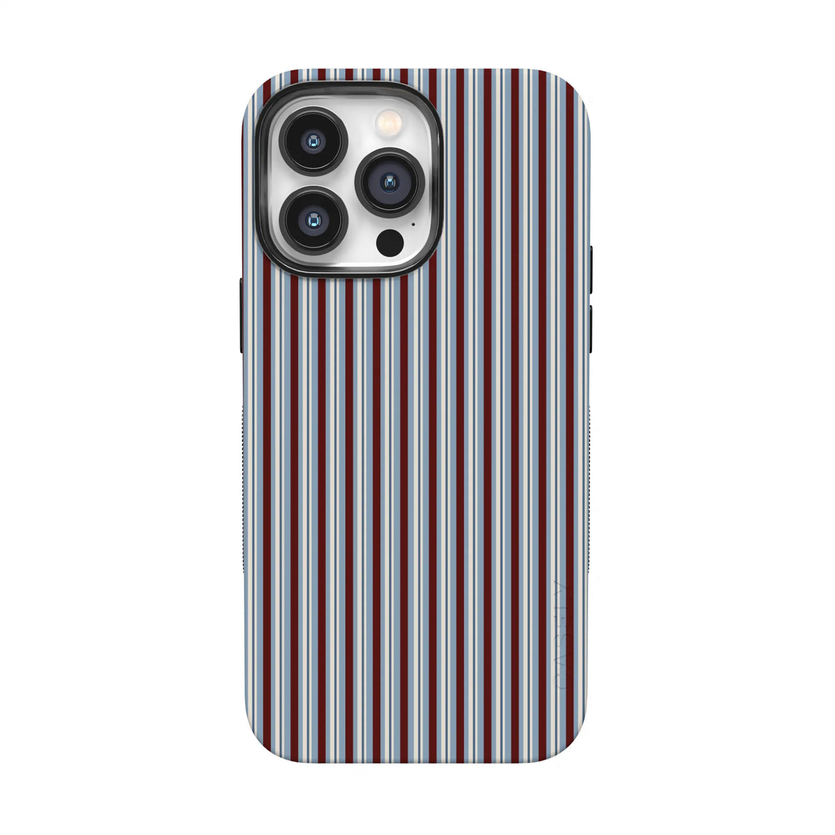 Bistro Stripes | Blue & Maroon Case