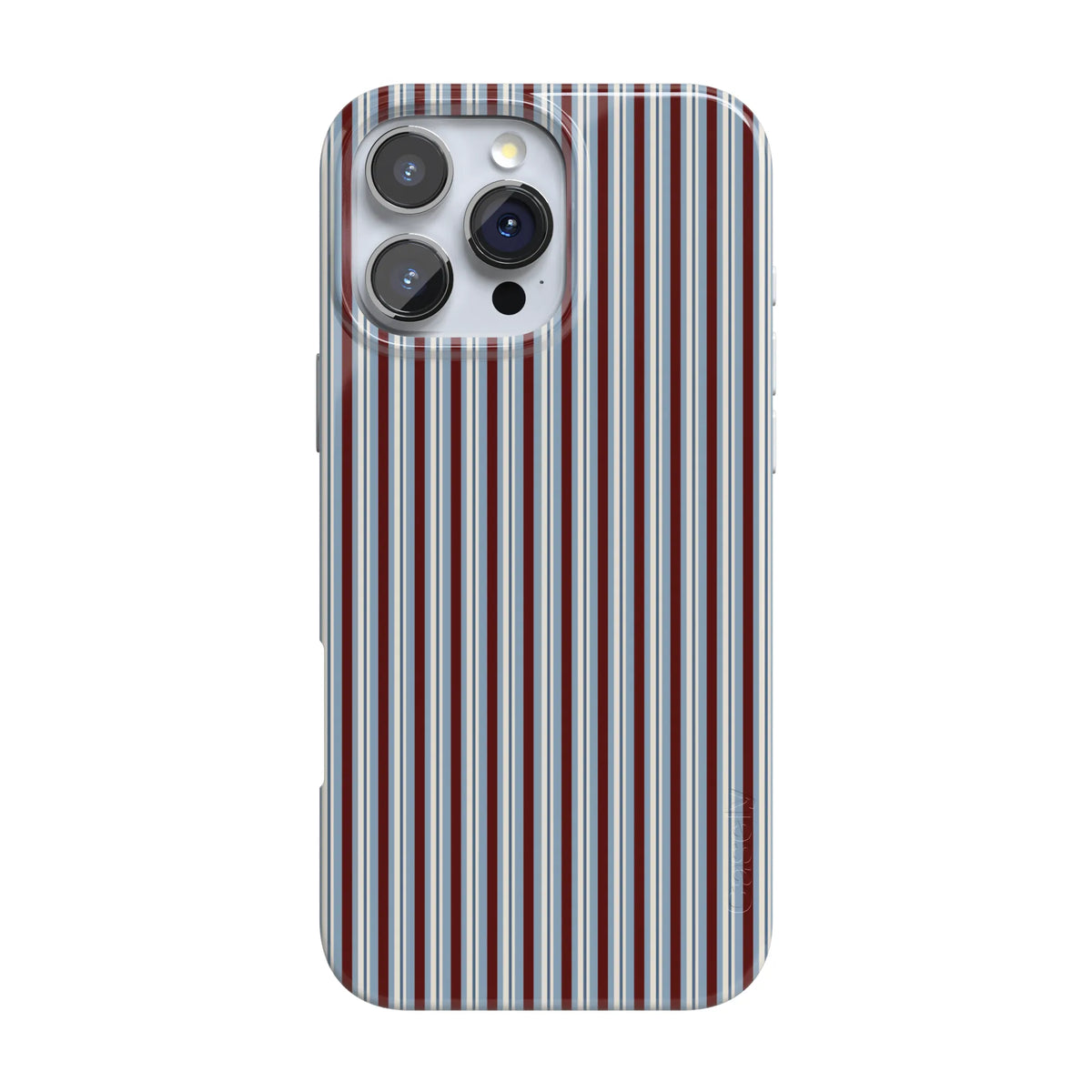 Bistro Stripes | Blue & Maroon Case