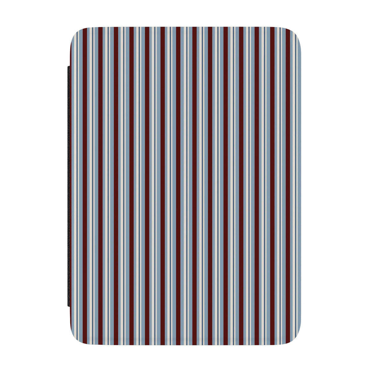 Bistro Stripes | Blue & Maroon Kindle Case