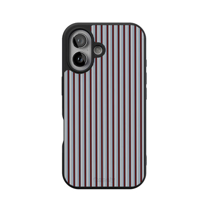 Bistro Stripes | Blue & Maroon Case