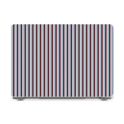 Bistro Stripes | Blue & Maroon Laptop Shell
