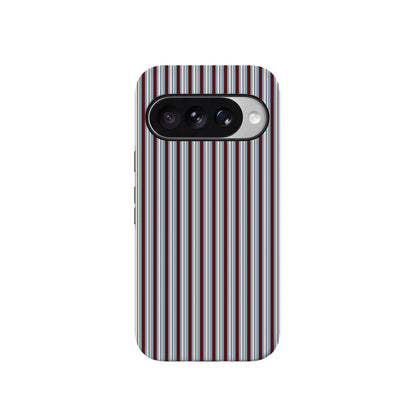 Bistro Stripes | Blue & Maroon Case