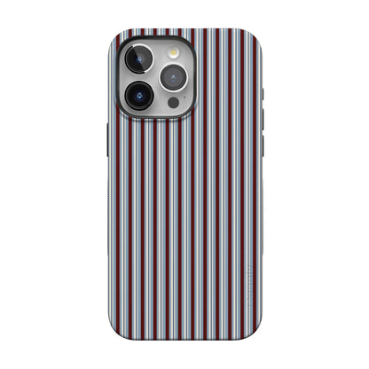 Bistro Stripes | Blue & Maroon Case