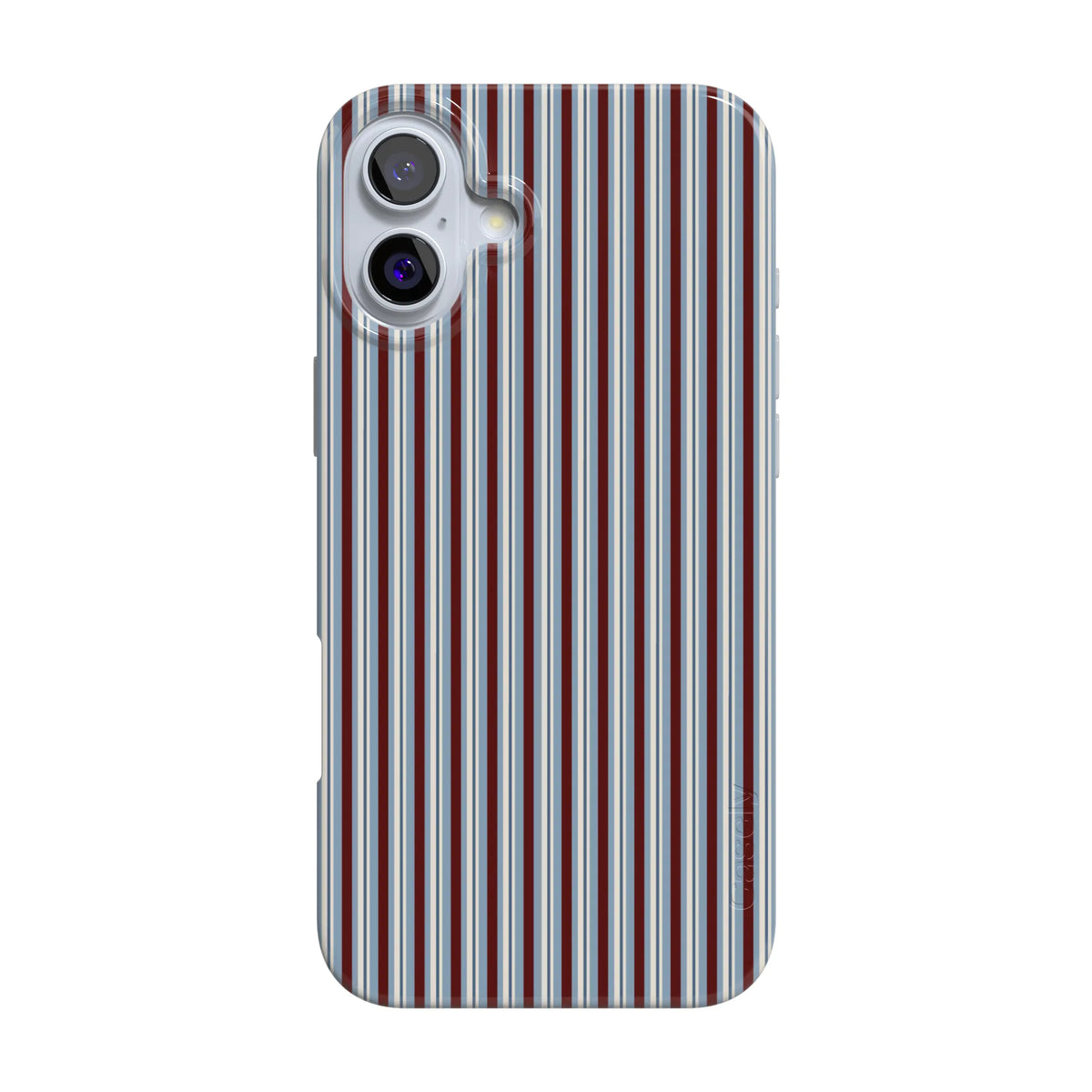Bistro Stripes | Blue & Maroon Case
